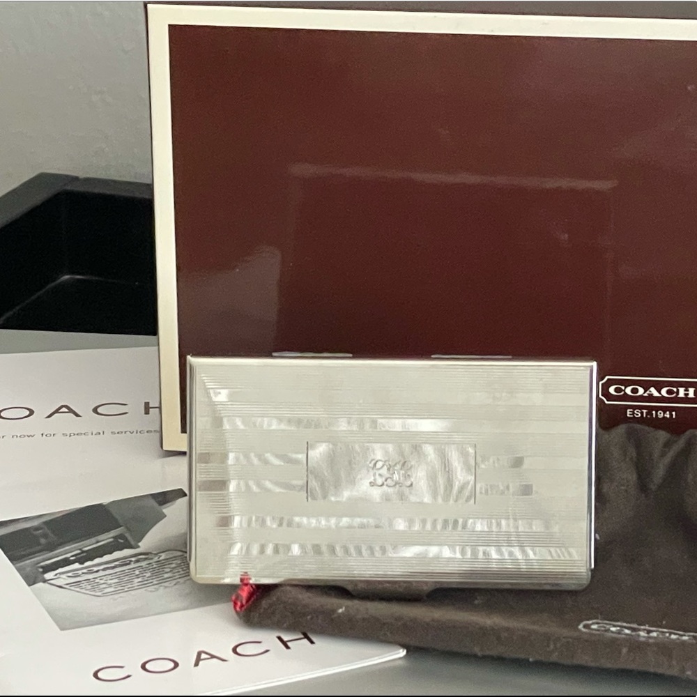 Coach Business Card Holder